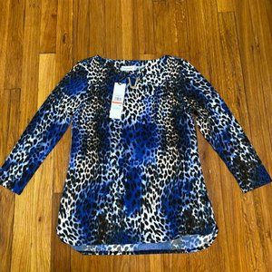 LAST CHANCE - Calvin Klein Stunning Animal Print Shirt XS